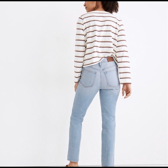 Madewell Perfect Vintage Jean (straight, long) in Fiore. 28x34 - Picture 3 of 4